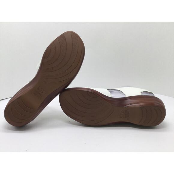 SAS Tabby White Strappy Slingback Leather Sandal Womens 6.5M - Picture 11 of 12